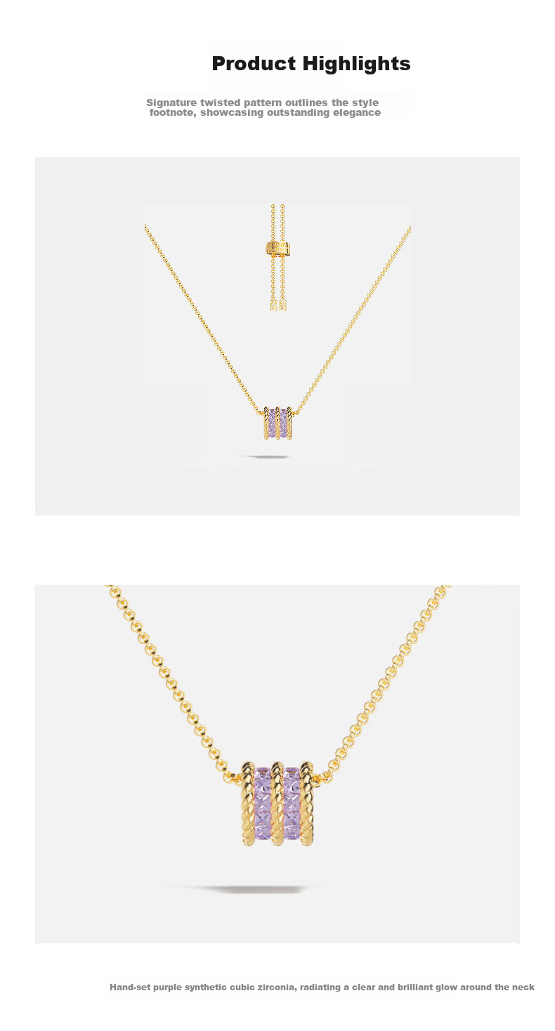 APM Monaco Torsade Adjustable Necklace Pendant Women's Jewelry Gift for Girlfriend Birthday 520 2