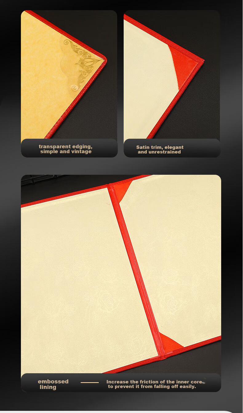 Zhongjian Stationery A4 Honor Certificate with Inner Core Embossed High-End Texture Honor Certificate Paper Training Commendation Award Certificate Printable Paper A4-08 Honor Certificate 4
