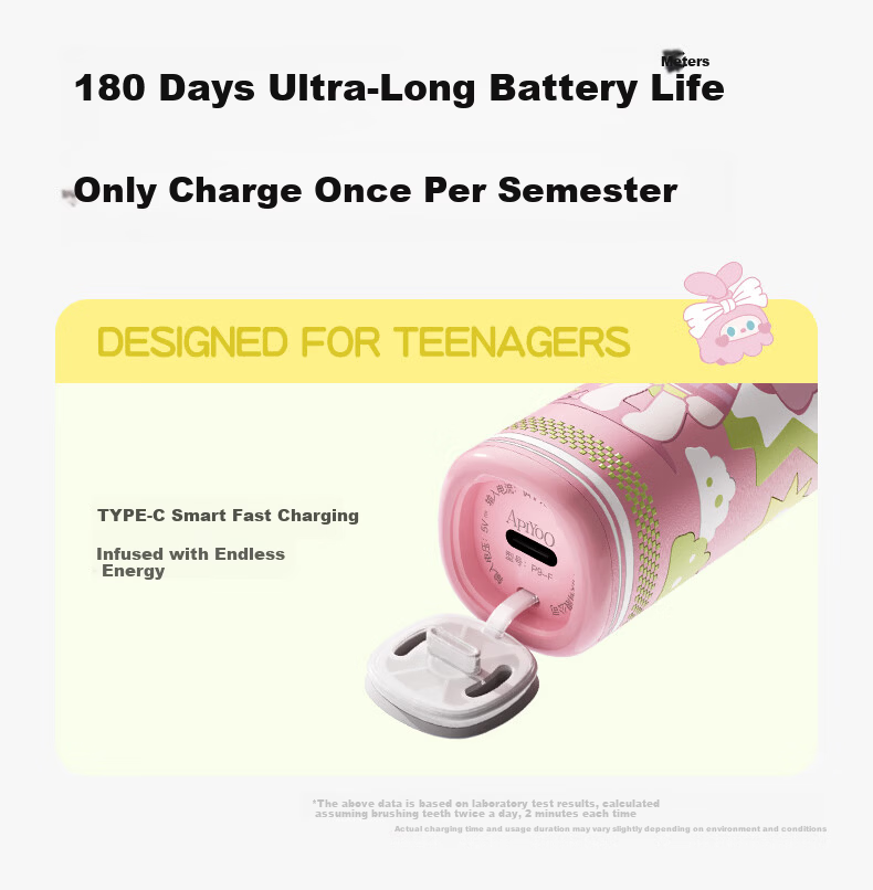ApiYoo AiYou P9-F Kids Electric Toothbrush for Children and Teens Ages 9-18, Voice Leak-Proof Reminder, Sonic Vibration, Birthday and Children's Day Gift 15