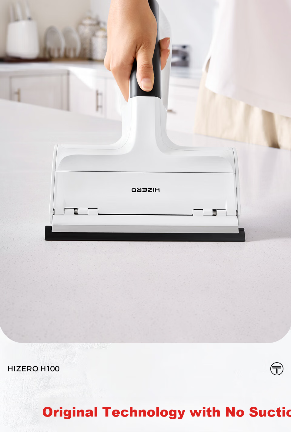 HIZERO H100 Handheld Electronic Cleaning Cloth Machine Multi-Functional Cleaner Automatic Washing Zero Suction Dust-Free Silent Home Window Cleaning Machine 3