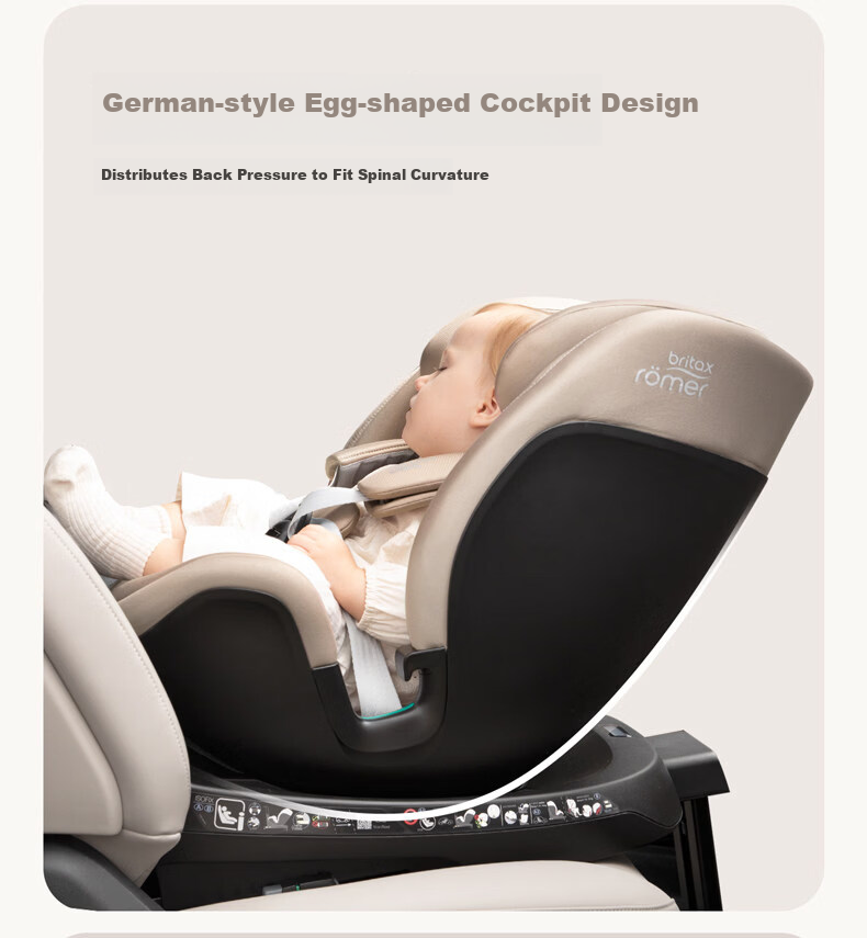 BRITAX New National Standard Growth Knight Air Child Safety Seat 0-7 Years Car Baby Seat i-Size Ventilated Mist Pink 15