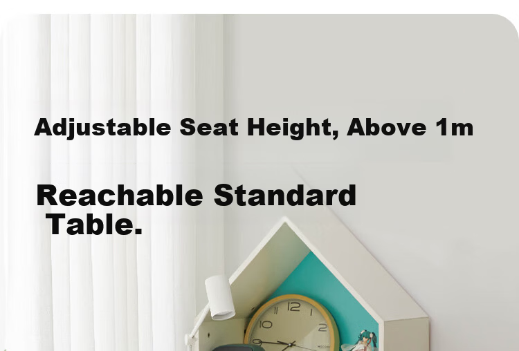 89jian F2 Children's Study Chair Writing Desk Chair Adjustable Seat Stool for Primary School Home Study Room with Back Support 145FB Gray 18