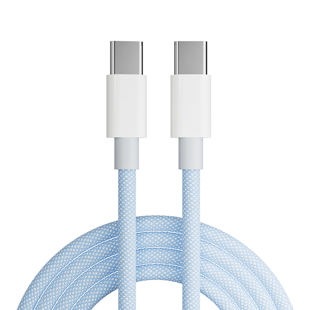 Beimo Compatible Apple 17/16/15 Charging Cable Type-C Data Cable Dual-Head PD 60W Fast Charging for iPhone 17/15 Pro Max Tablet iPad Laptop 2m Blue
