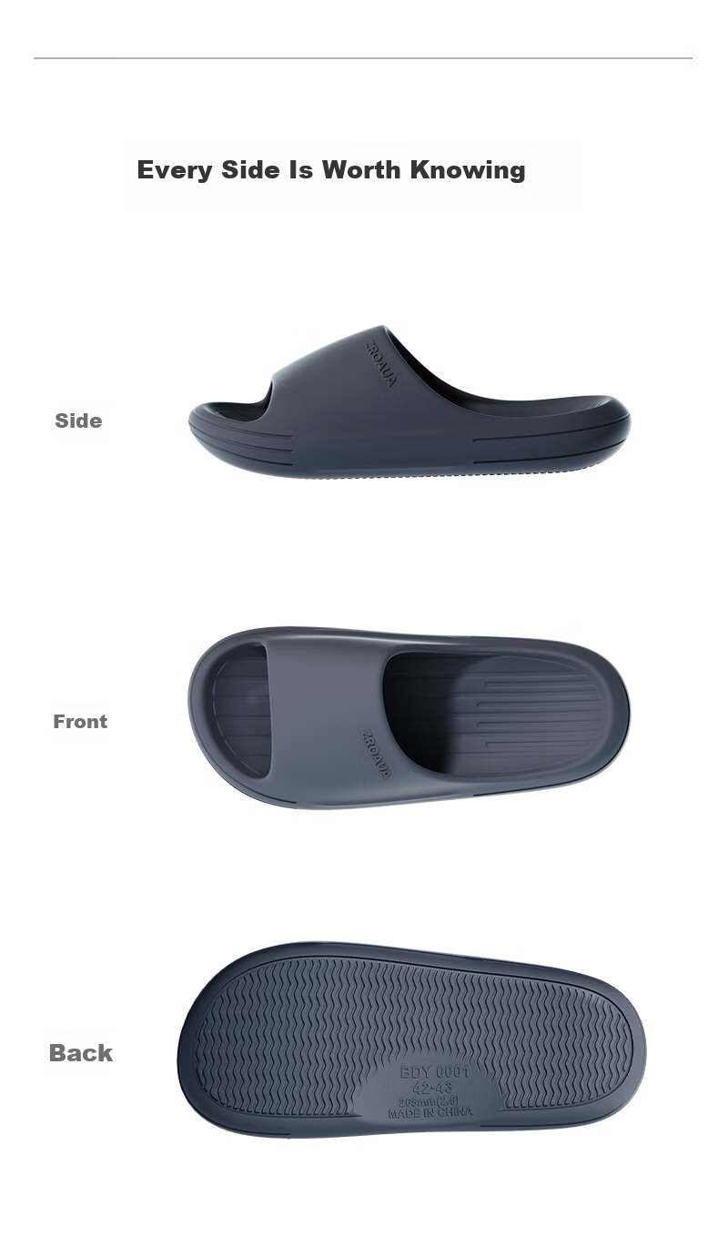 Beiduo Yang Men's Large Size Home Bathroom Shower Non-Slip EVA Odorless Slippers Black 42-43 11