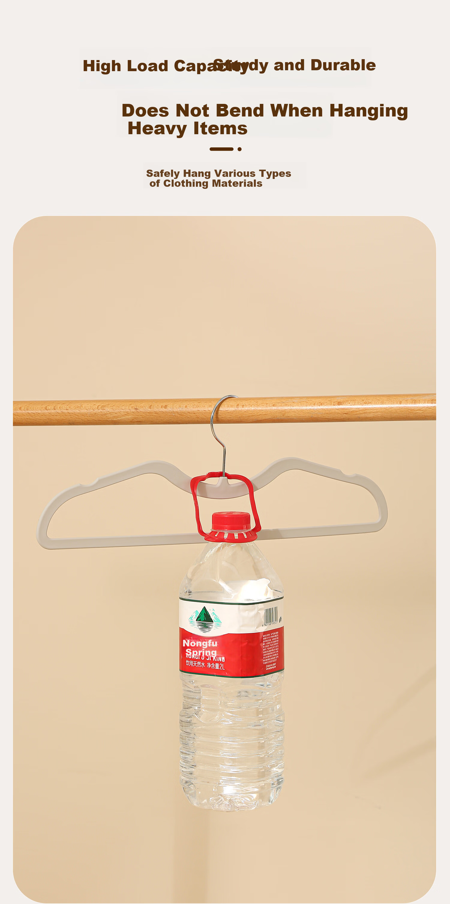 Anqin Short Neck Space-Saving Hanger Household Non-Marking Clothes Hanger Wardrobe Non-Slip Ultra-Thin Drying Rack Organizer Storage Special Use 6