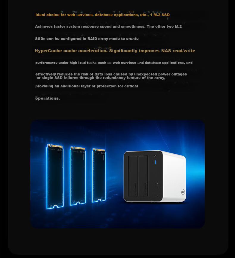 TerraMaster F2-425 Plus Aluminum Alloy Dual-Bay NAS 8GB RAM Network Storage Enterprise Office AI Home Cloud Server Mobile Photo Backup Private Cloud 12