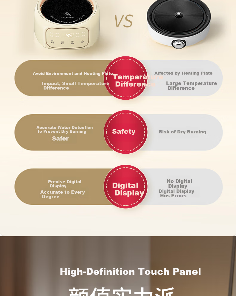 CLARA 1.5L All-Glass Health Pot Temperature Control Kettle Large Capacity Multifunctional Tea Maker Electric Kettle No Glue No Seam Titanium Tea Strainer Model 10