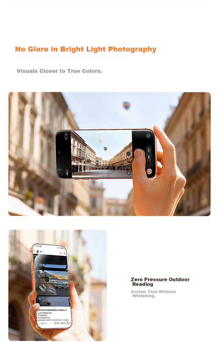 Baseus [AR Anti-Reflection | 97% Light Transmission] Tempered Glass Screen Protector for iPhone 17 Pro, High-Definition, Anti-Fingerprint, Dust-Free Storage 3