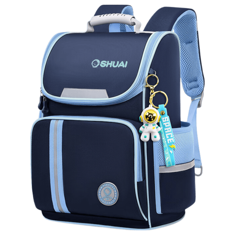 Dishuai Elementary School Backpack for Grades 1-3-6, Lightweight, Load-Reducing, Anti-Sagging, Unisex Pressure-Relief Spine Protection Bag
