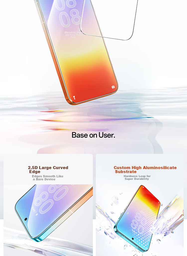 Baseus Huawei Pura90 Pro Max Tempered Glass Screen Protector Full Coverage Anti-Drop Anti-Fingerprint Film 2