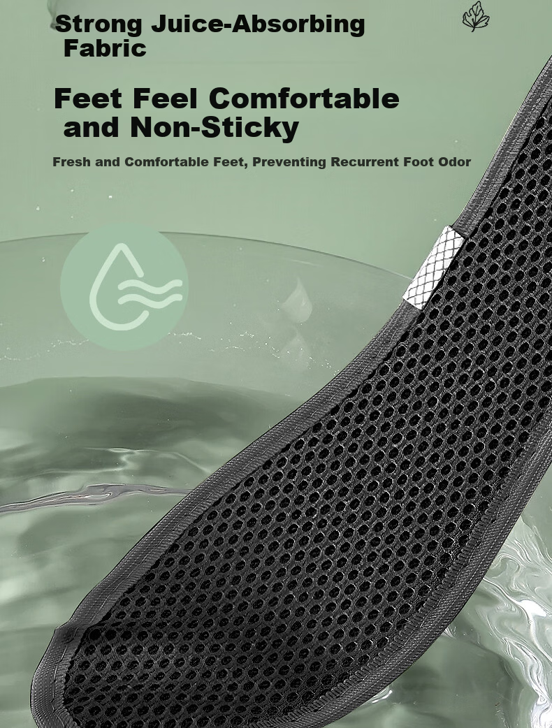 JVBV 5 Pairs Men's Odor-Resistant Insoles JD Self-Operated Sweat-Absorbing Breathable Bamboo Charcoal Deodorizing Thin Leather Shoe Insoles Size 39 9