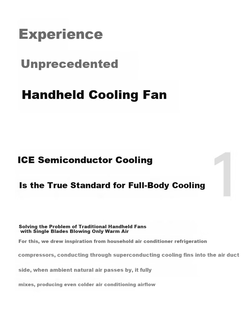 OYOCO Instant 16° Cooling Semiconductor Handheld Mini Portable Silent USB Rechargeable Outdoor Fan Long Battery Life 20