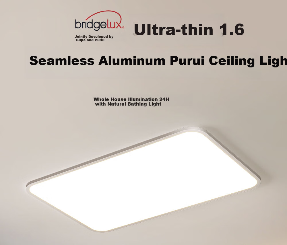 Kuka LED Ceiling Light Eye Protection Philips Aluminum Living Room Bedroom Simple 38cm Round [Installation Included] 2