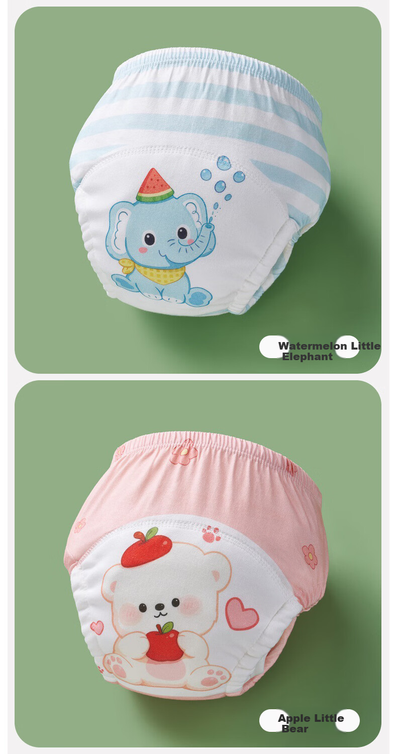 Babyprints Training Pants Kids Potty Training Underwear Unisex Waterproof Washable Upgraded Leak-Proof 7
