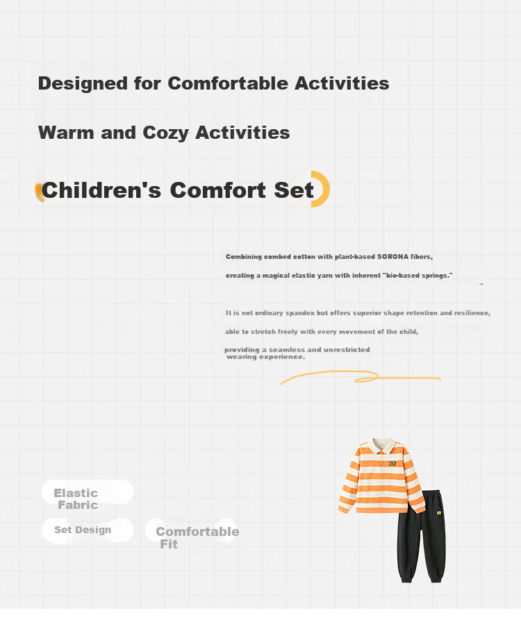 Balabala Kids Clothing Children's Two-Piece Set Baby Girls Boys 2026 New Spring Skin-Friendly Comfortable Trendy 2