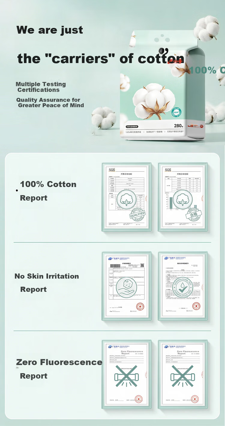 JD Jingzao Facial Cleansing Wipes 80 Sheets * 6 Packs Disposable 100% Cotton Soft Towels Face Towels 20*20CM 7