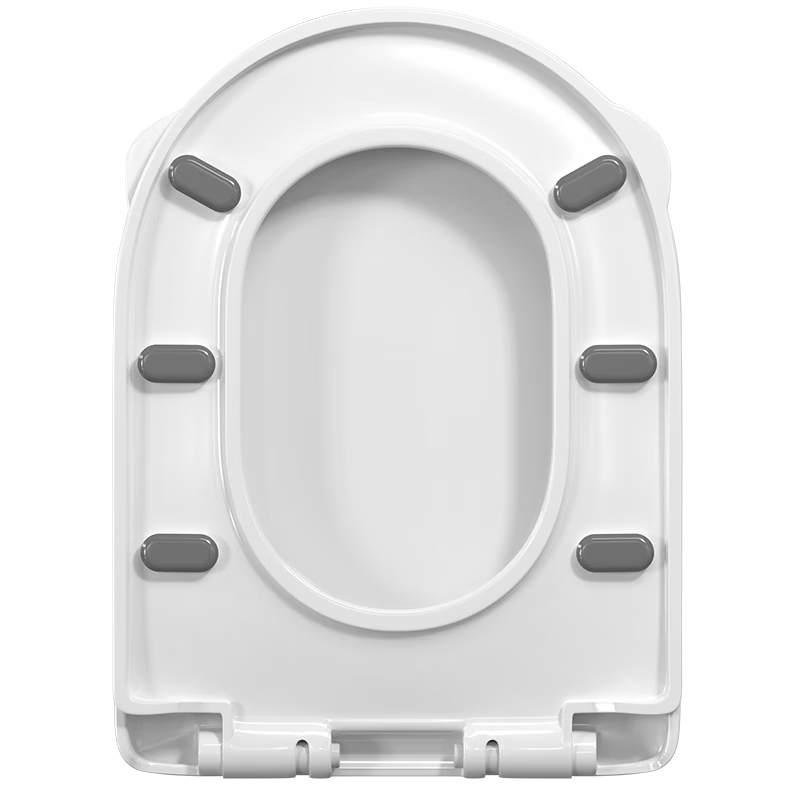Muvi Antibacterial Universal U-Shaped Enlarged Thickened Toilet Seat Cover Slow-Closing Cushion Lid for Old-Style Toilets