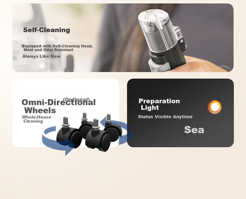BISSELL Steam Cleaning Kit High-Temperature Steam Cleaner Mite Removal Sterilization All-in-One Washer High-Pressure Air Conditioner Cleaner Sofa Carpet Cleaner Household Mop Tool 30