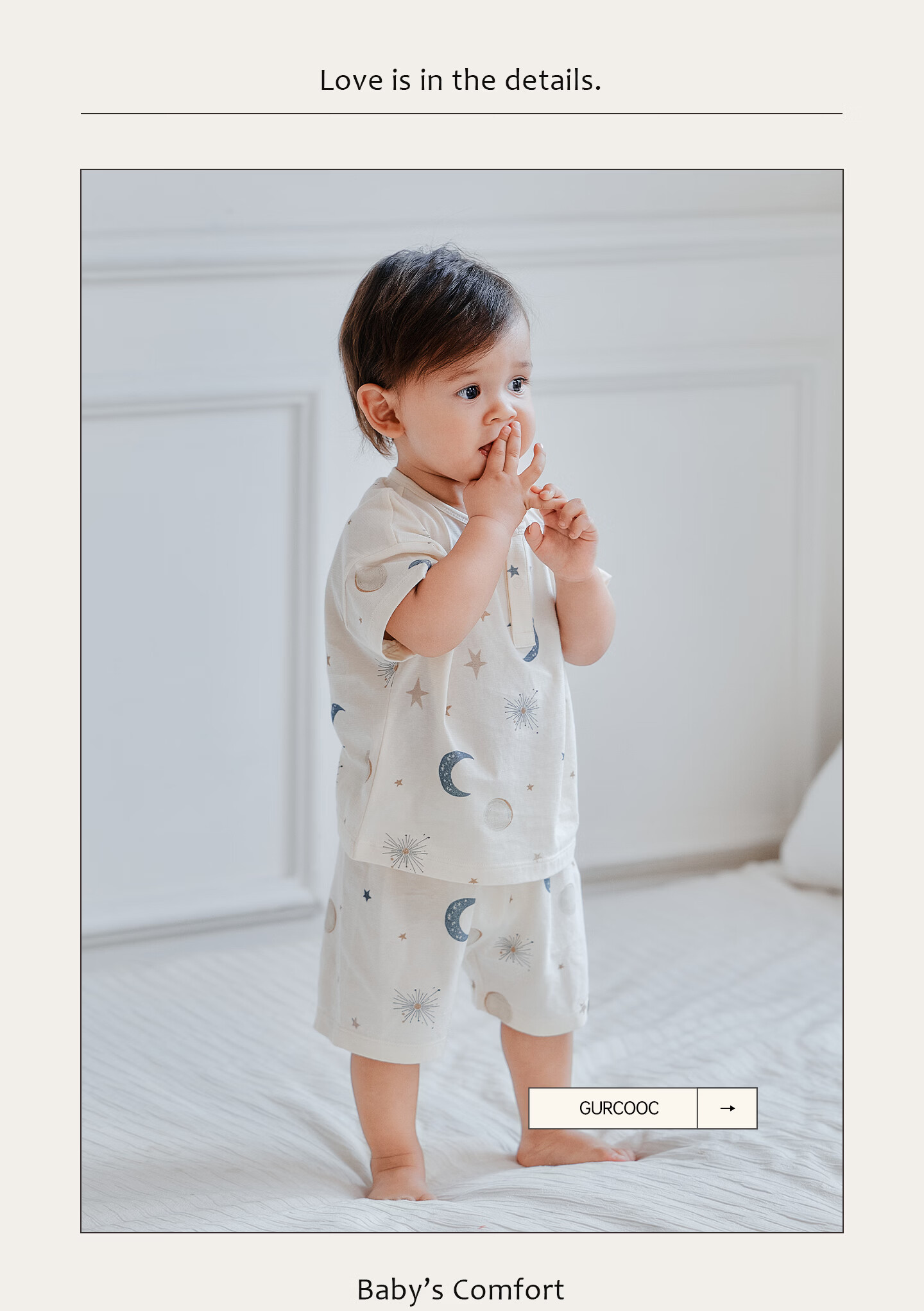 Guaiqi Bear Infant Toddler Short Sleeve and Shorts Set Baby Summer Lightweight Outfits Two-Piece Set 7
