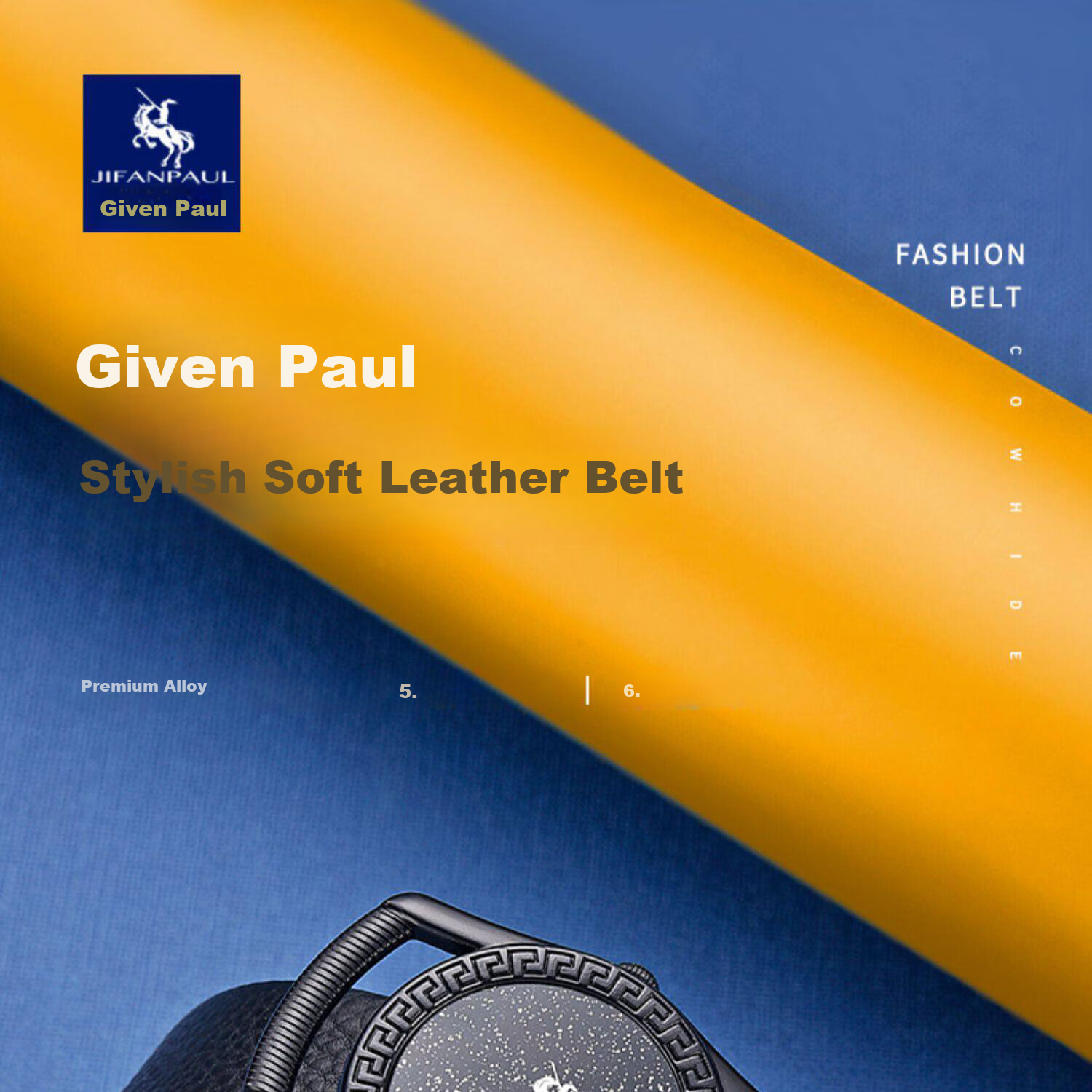 JIFANPAUL Men's Automatic Buckle Leather Belt Fashion Waistband Gift for Boyfriend and Dad Birthday New Trendy Style 1