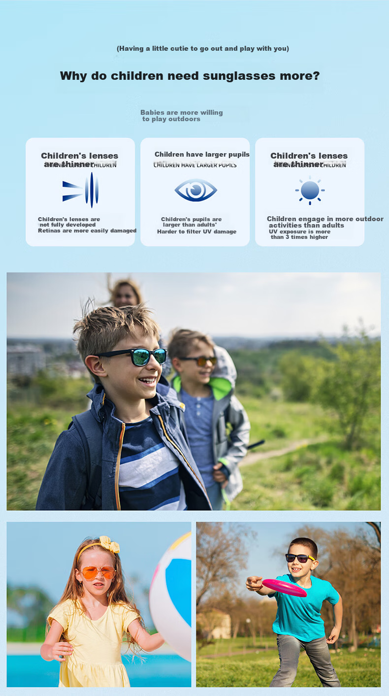PARIM Kids Clip-On Sunglasses Unisex Lightweight Polarized UV Protection for Students Compatible with Prescription Frames 5