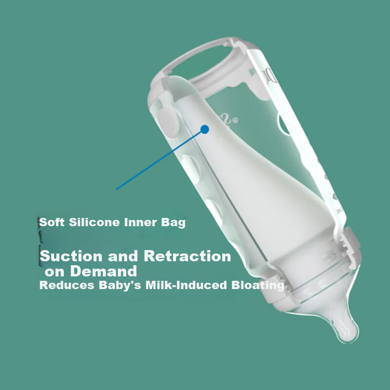 Dr. Brown's Silicone Anti-Colic Baby Bottle Newborn 0-3 Months Breastmilk Simulation Wide Neck 150ml White