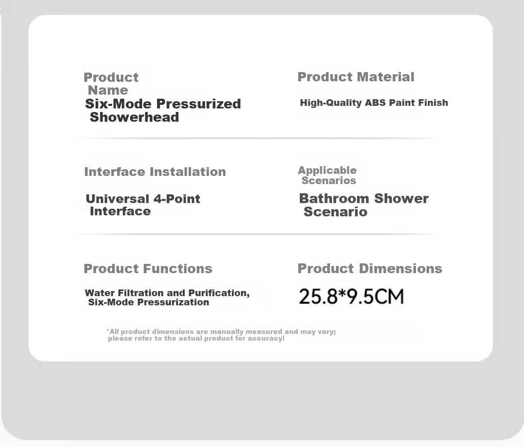 ILeddog [Germany] Pressurized Shower Head Handheld Filtered Shower Set for Home Bathroom NAL-016 24