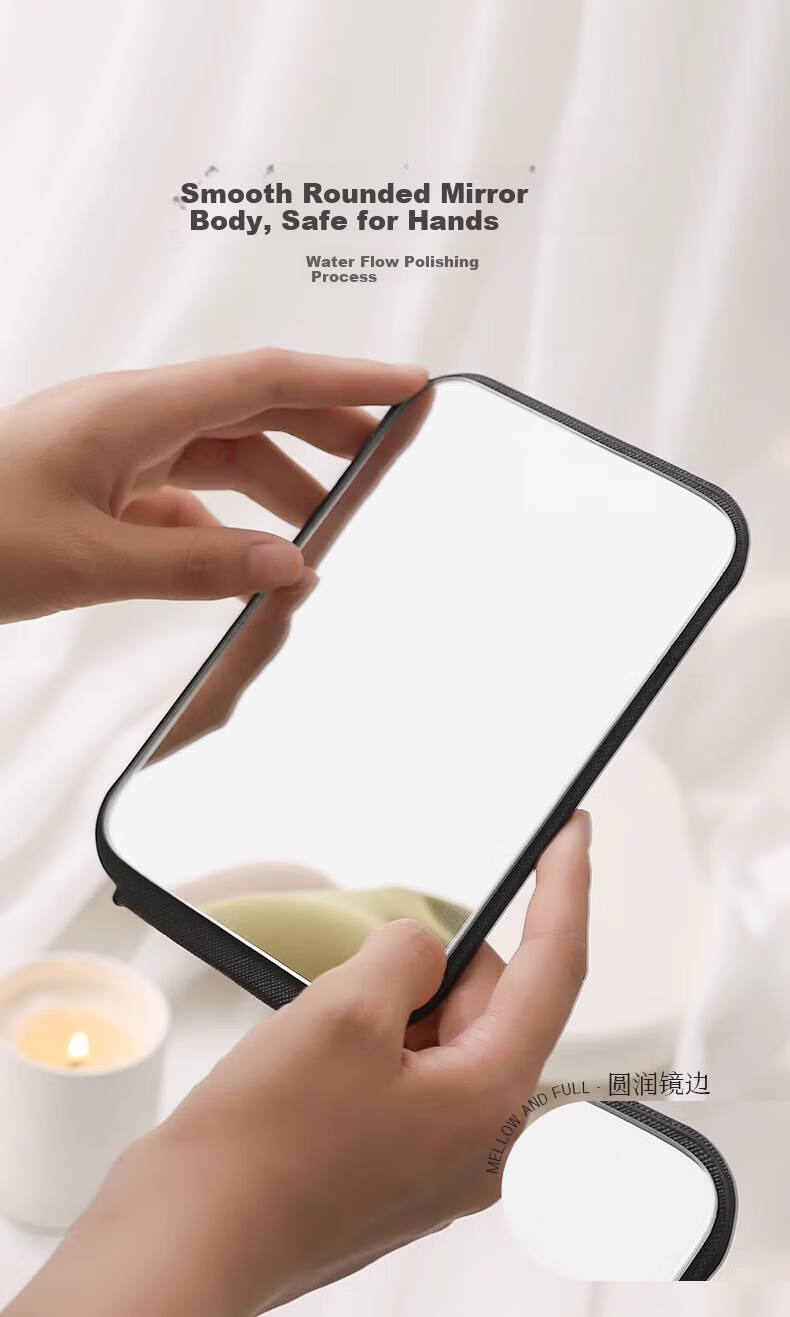 Anerya Dressing Mirror Makeup Mirror Student Dormitory Folding Mirror Home Vanity Mirror Portable Travel Mirror Black 1