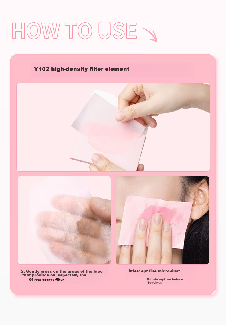 Minoo Oil Absorbing Paper for Women and Men, Facial Oil Control with Puff, Portable Oil Blotting Sheets 9
