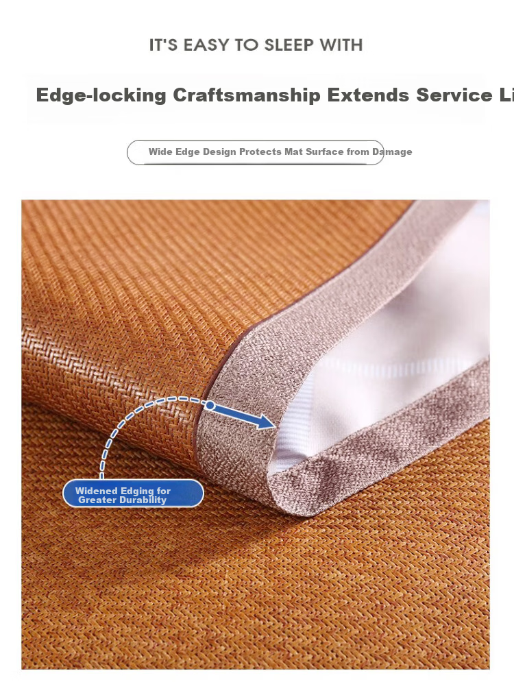 Hengyuanxiang Summer Ice Rattan Pillowcase Single Ice Silk Pillow Cover Rattan Cooling Pillow Core Isolation Cover Persimmon Wish 6
