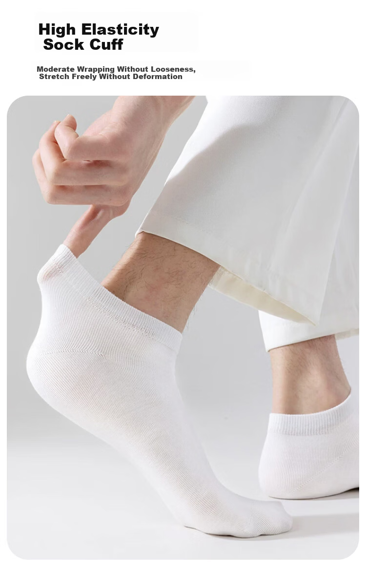 Banjeni Disposable Socks Unisex Portable Daily Throwaway Mid-High Tube Travel Breathable Odor-Resistant Wash-Free Socks 6