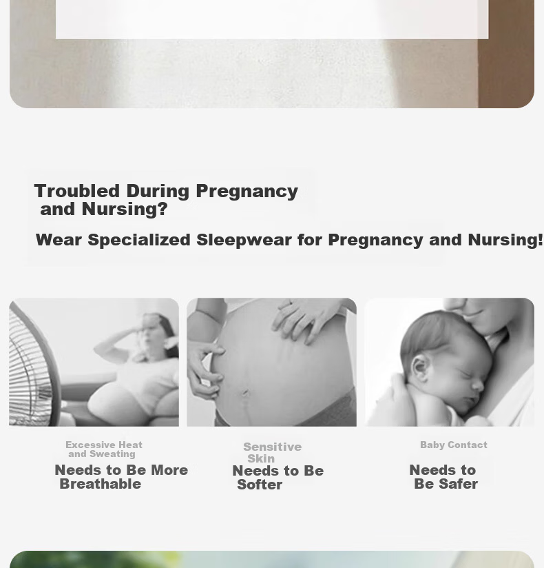 FENYE Three-Buckle Adjustable Nursing Bra Postpartum Feeding Pure Cotton Sleep Bra Anti-Sagging Large Breast Sleepwear Skin Tone L 5