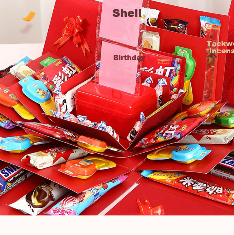 Extreme Space Surprise Box Birthday Gift Explosion Box Confession Tool Anniversary Surprise Red Baby Edition 2