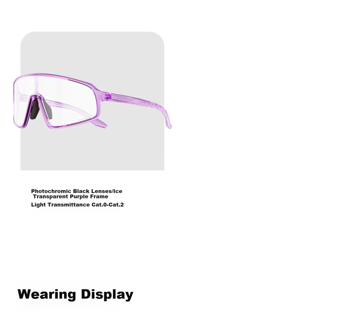 SCVCN Cycling Sunglasses Unisex Outdoor Sports Polarized Windproof Anti-Fog Day and Night Use 19