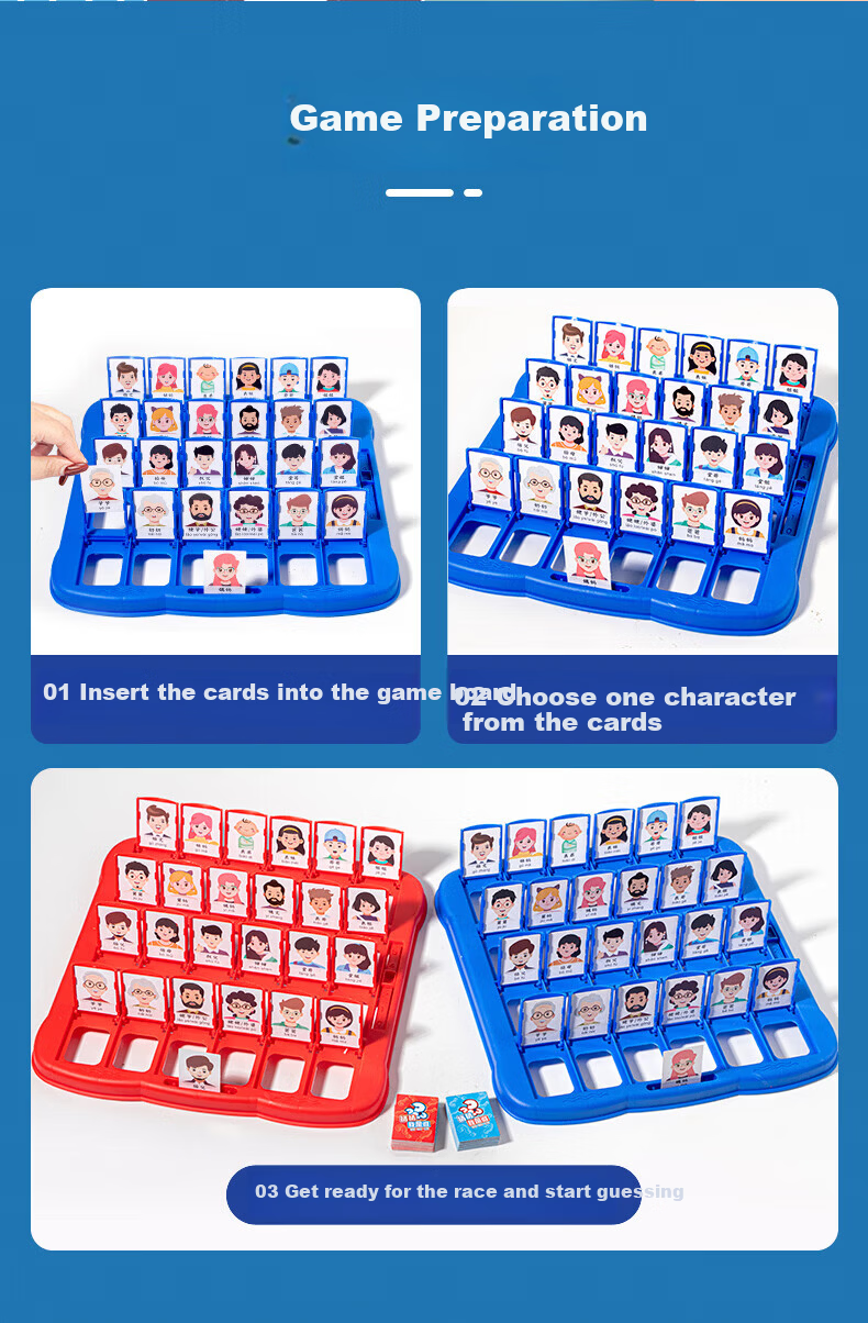 Kingston Guess Who Character Card Game Board Game Toy for Kids Ages 7-10-15 Children's Day Gift 3