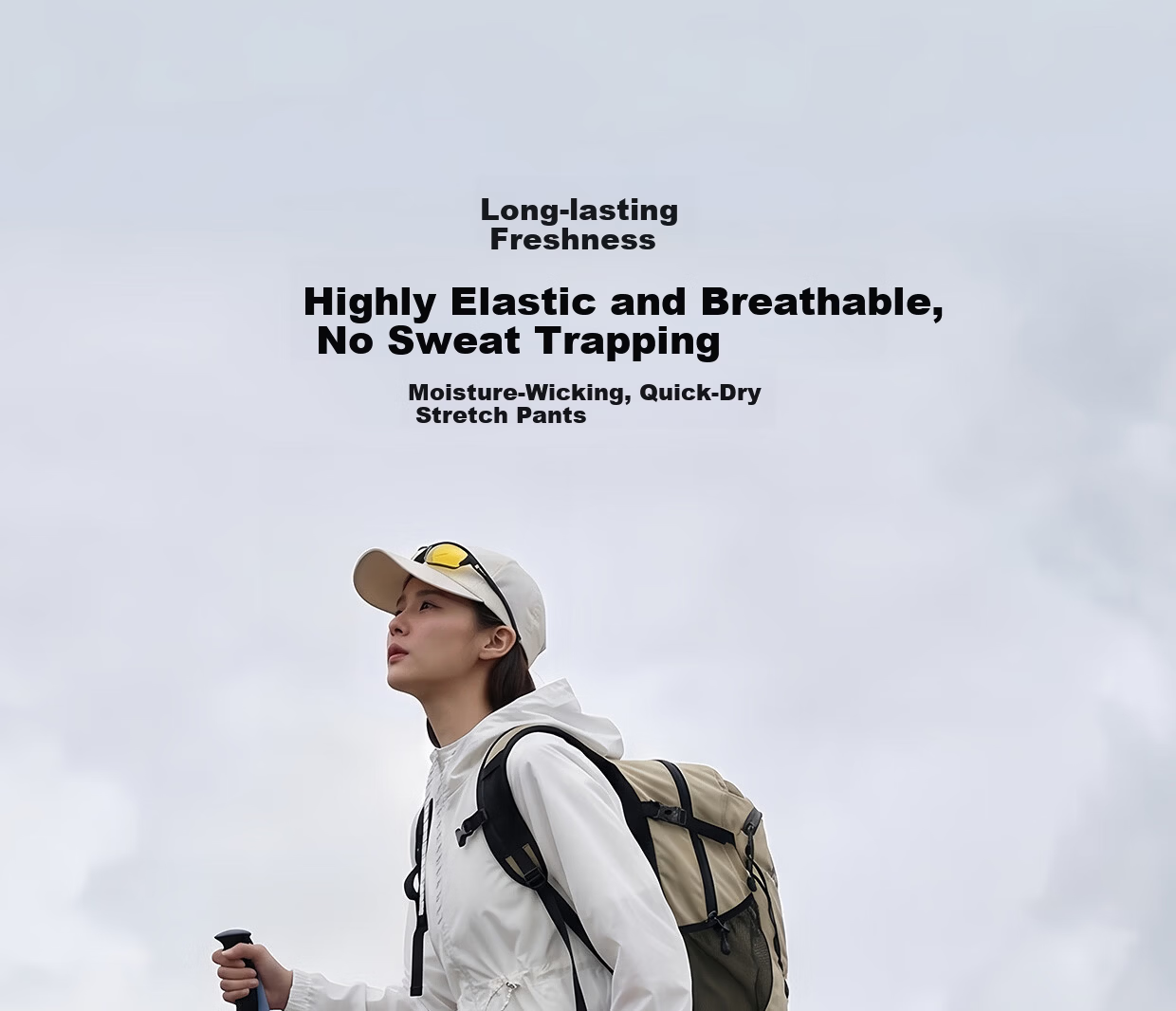 SCALER Quick-Dry Pants Unisex 2026 New Elastic Breathable Straight-Leg Durable Sports Casual Hiking Mountaineering Trousers 1