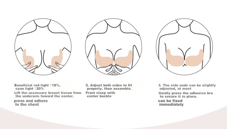 Fuli Girl Adhesive Bra Push-Up Invisible Seamless Breast Lift Nude Color C-D 7