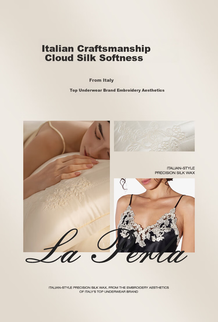 JD Jingzao Cloud Silk Mulberry Silk Pillow A-Class Antibacterial Soft Neck Support Adult Deep Sleep Pillow Core 48*74cm Single Pack 3