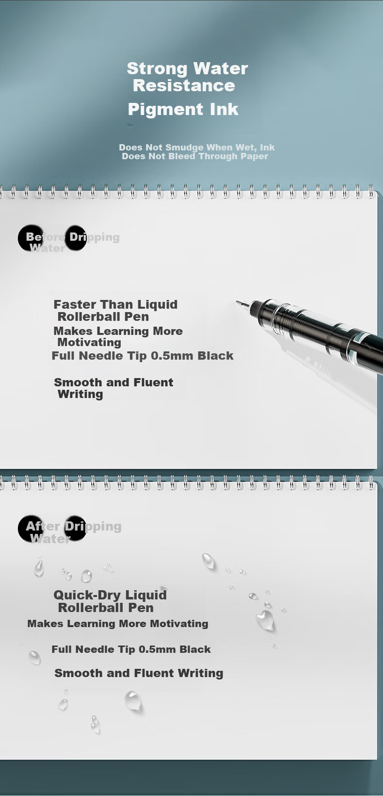 BEIFA Beifa Non-Human Collaboration Skewer Pen High-Value Click Ballpoint Pen Student Creative Fun Stationery Large Capacity Long-Lasting Cute Stress Relief Pen [Back to School Essential] 5