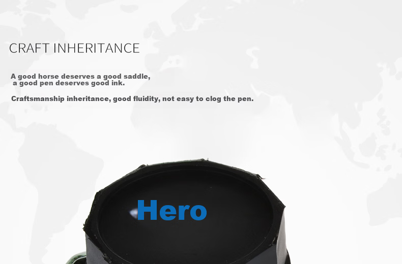 HERO Fountain Pen Ink 231A Non-Carbon Ink 75ml Large Capacity Red Upgraded Drop-Resistant Bottle 3