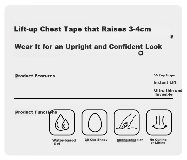 SBEAUTY 2.0 Water Drop Lifting Silicone Breast Pads 2026 New Women's Push-Up Large Silicone Anti-Protrusion Nipple Covers Large Water Drop 1 Pair 2