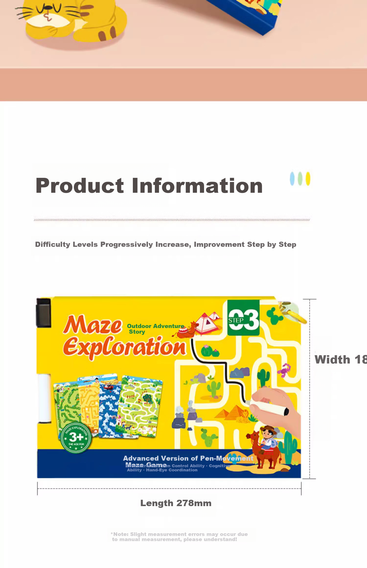 Yijimei Children's Maze Training Book Focus Training 3-6 Years Old Educational Preschool Thinking Training Toy Gift 29
