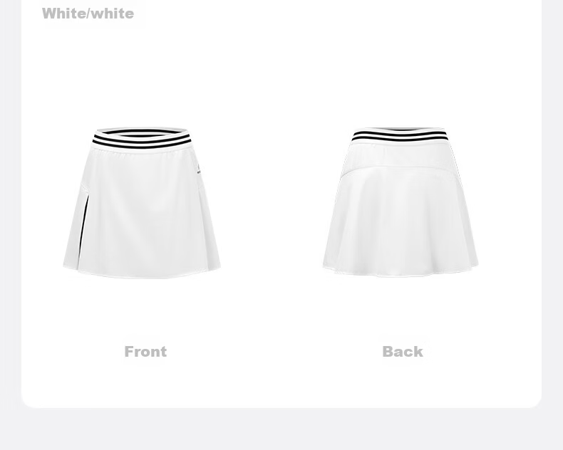 KAWASAKI Women's Badminton Skirt Shorts Summer New Professional Quick-Dry Black 2XL 9