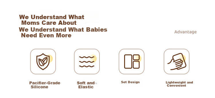 MINITUTU Silicone Portable Baby Bottle Brush Cleaning Water Cup Storage Box Nipple Straw with Draining Base Multifunctional Set 2