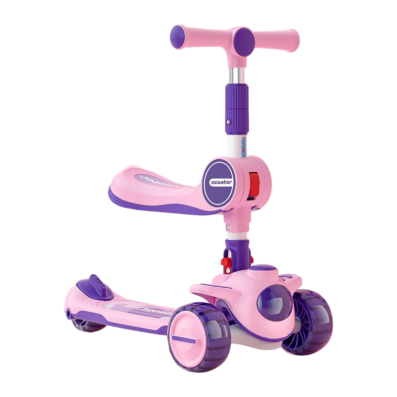 FOREVER Kids Scooter 1-3-6-12 Years Old Boys Girls Anti-Tip Gravity Steering Ride-On Birthday Gift