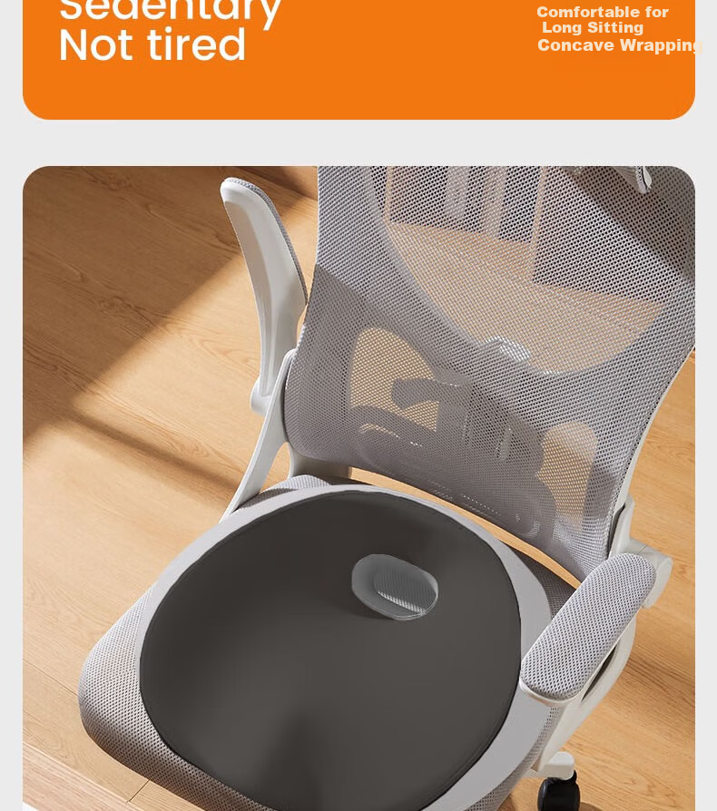 Meiwu Craftsman Seat Cushion Butt Pad Chair Cushion Long Sitting Office Chair Pad Student Stool Anti-Butt Pain Waist Support Cushion Hemorrhoid Gray 11