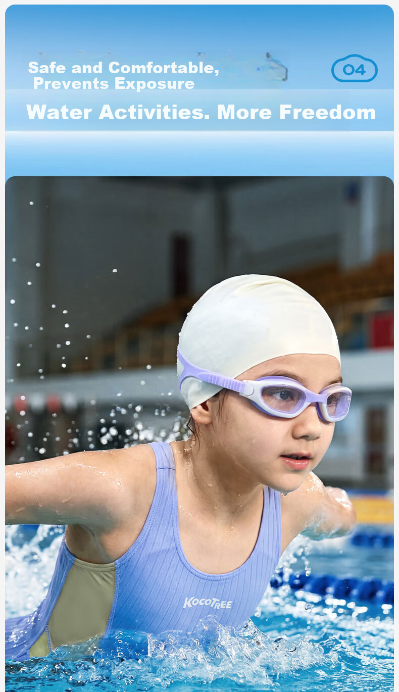 Kocotree KK Tree Kids Girls Professional Training Swimwear Drag-Reducing Speed-Enhancing One-Piece Square-Leg Vest Racing Sports Swimsuit 13