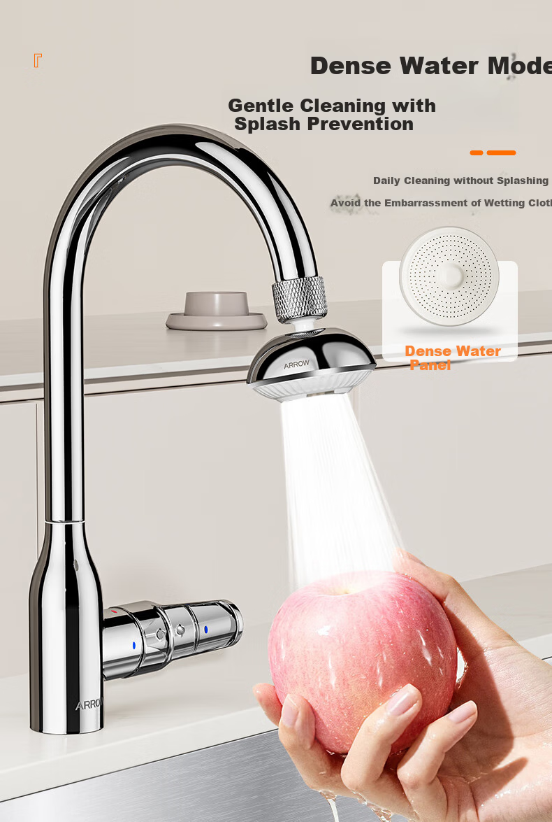 ARROW HT Small UFO Pressurized Splash-Proof Faucet Aerator Extender Dense Water Multi-Function 360° 4
