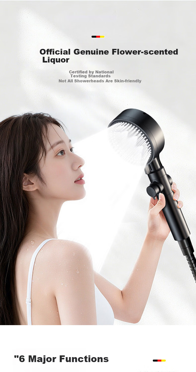 HOMK [Germany] High-Pressure Handheld Shower Head Bathroom Shower Sprayer for Home Use 1