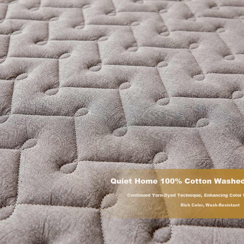MINISO Quilted Skin-Friendly Cotton Fitted Sheet 1.5x2m Mattress Protector Cover Full Wrap